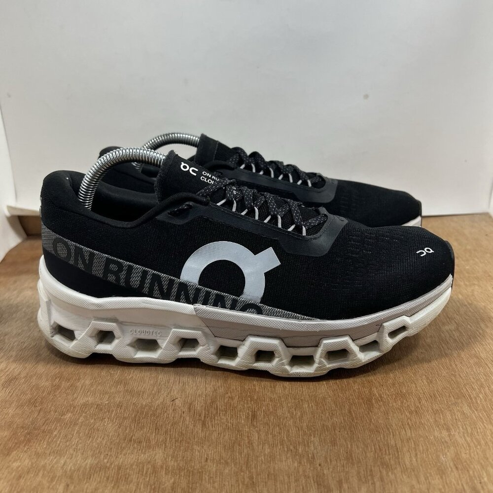 On Running Black and White Athletic Shoes